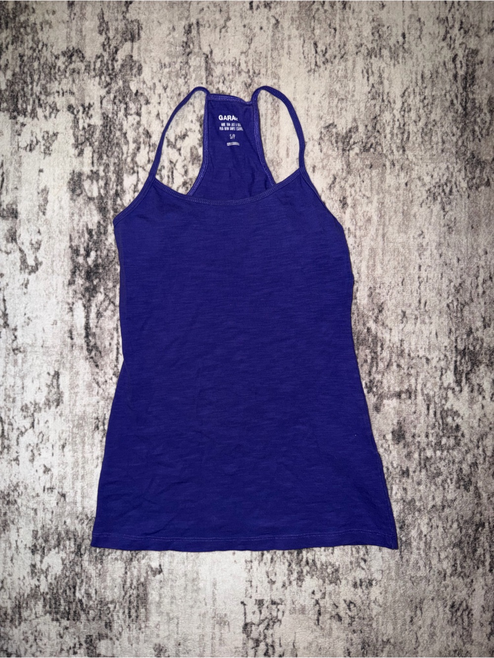 Garage Purple Racerback Tank Top size small